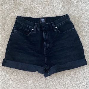 BDG Mom High-Rise Black Denim Shorts
